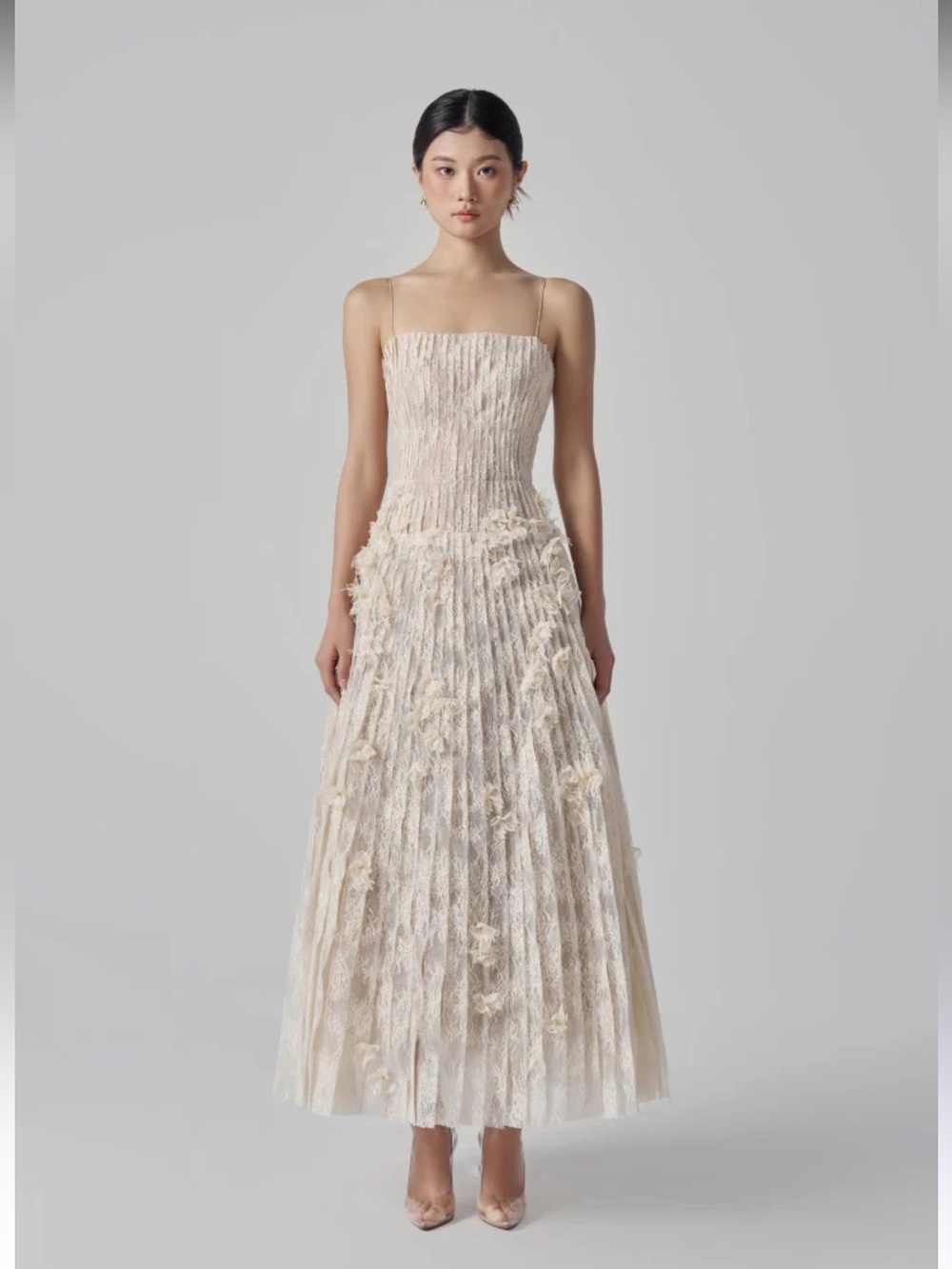 21SIX Octavia Lace Dress In Beige - NWT cult mia